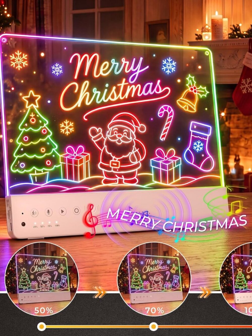 New Smart LED Drawing Board for Kids, Rechargeable Light Up Drawing Tablet Motio
